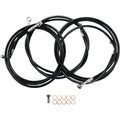 LA Choppers Brake Lines - Black - 15-17 14+FL ABS | LA-8052B16B