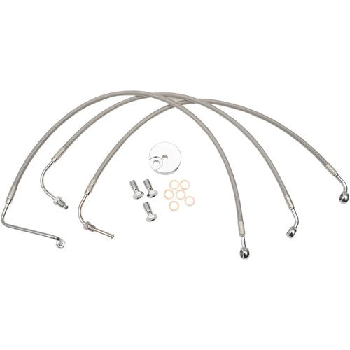 LA Choppers Stainless Steel Front Brake Line - Touring | LA-8005B19
