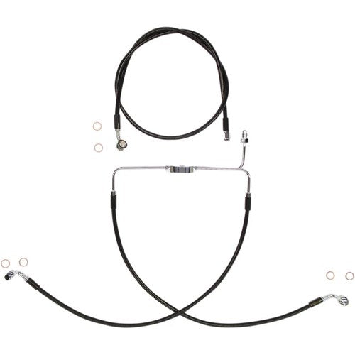 Magnum XR Brake Line Kit - 25" - Black | SBC1310-25