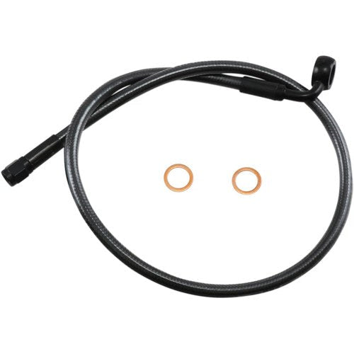 Magnum Black Pearl Brake Line - 90 Degree 12mm - 26" | AS478026