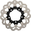 Galfer Wave Brake Rotor - Rear - Black Carrier | DF824CW