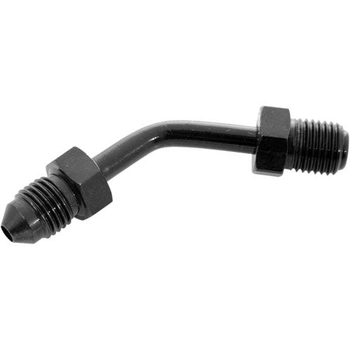 Goodridge Tube Adapter - 45 Degree - Black | P646-03BK