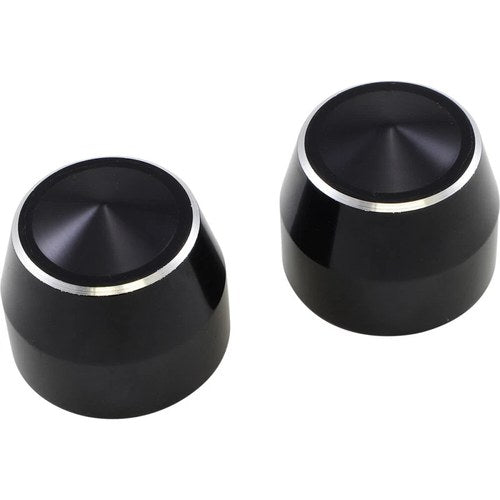 Accutronix Axle Caps - Black - Elite - 25mm | TAC102-EN