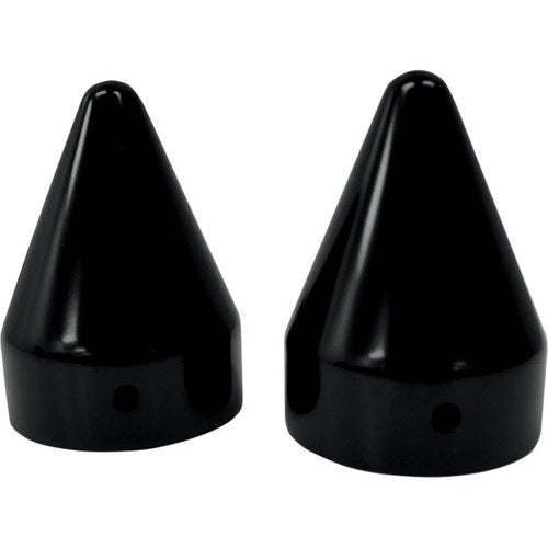 LA Choppers Axle Caps - Black - Spike | LA-7811-00B