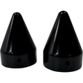 LA Choppers Axle Caps - Black - Spike | LA-7811-00B
