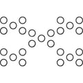 James Gasket Upper Pushrod Quad Seal - 25 Pack | 11118