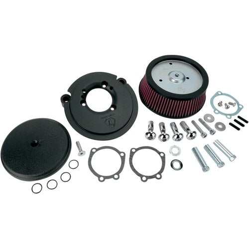Arlen Ness Big Sucker Stage I Air Filter Kit with Cover - Smooth (Black) 18-329