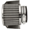 Emgo Clamp-On Pod Air Filter - 45mm with Cover (Chrome) 12-55780