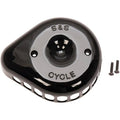 S&S Cycle Cover Air Cleaner Mini Tear-Drop (Black) 170-0366