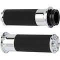 Arlen Ness Chrome Beveled Grips for Cable | 07-330