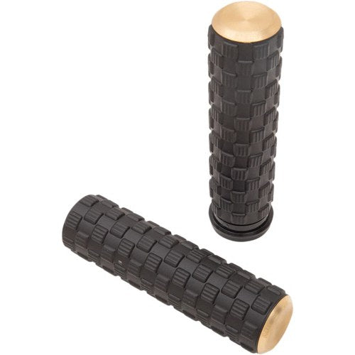 Arlen Ness Brass Air Trax Grips for Tbw | 07-355