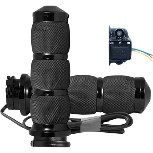 Avon Grips Black Heated Air Cushion Grips for Cable | AIR-90-ANO-HT