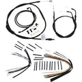 Burly Brand Complete Black Vinyl Handlebar Cable/Brake Line Kit | B30-1010