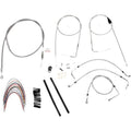 Burly Brand Complete Stainless Braided Handlebar Cable/Brake Line Kit | B30-1088