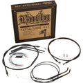 Burly Brand Black Vinyl Jail Bar Cable Kit For 14" Handlebars | B30-1145