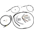 Burly Brand Black Vinyl Jail Bar Cable Kit For 14" Handlebars | B30-1191