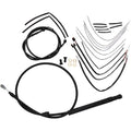 Burly Brand Complete Black Vinyl Handlebar Cable/Brake Line Kit | B30-1260