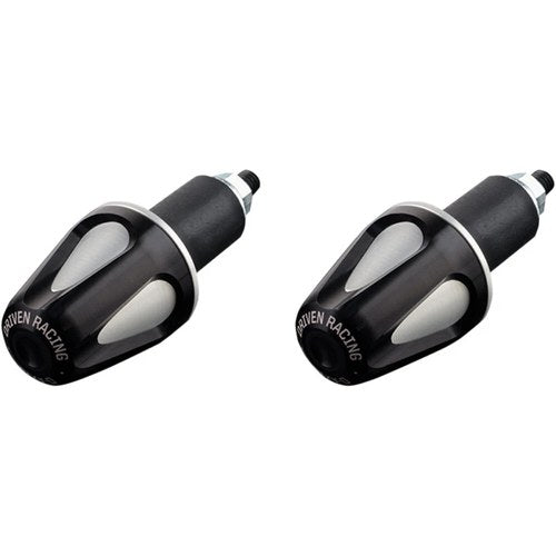 Driven Racing Black/Silver Bar End Weight | DXB-BK2