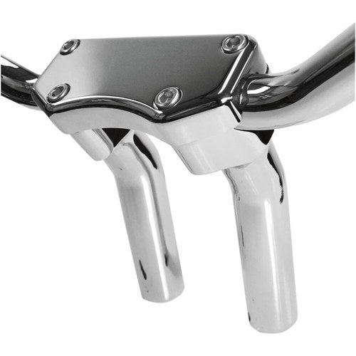 Drag Specialties 5-1/2" Chrome Buffalo Risers w/ Top | 0602-0590