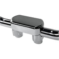 Drag Specialties 1-1/2" Chrome Big Buffalo Risers w/ Top | 0602-0600