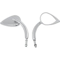 Drag Specialties Mirror - Tear Drop - Chrome - Long Stem | 0640-0387