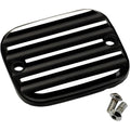 Joker Machine Black/Silver Finned Front Brake Master Cylinder Cover | 951019-2