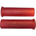 Emgo Red 1" Retro Metal Grips | 42-21114