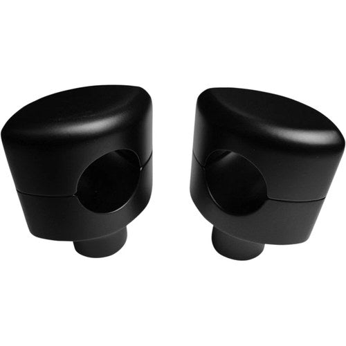 LA Choppers 1-1/2" Flat Black Hefty Smooth Riser | LA-7406-01M