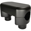 LA Choppers Flat Black 1-1/2" Hefty Risers w/ Top | LA-7446-01M