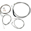 LA Choppers Standard Braided Handlebar Cable/Brake Line Kit | LA-8130KT-13