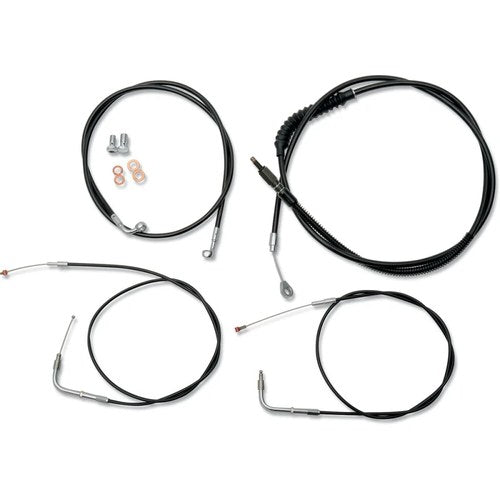 LA Choppers Standard Vinyl Braided Handlebar Cable/Brake Line Kit LA-8220KT-13B