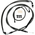LA Choppers Standard Braided Handlebar Cable/Brake Line Kit | LA-8010KT-16M