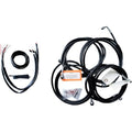 LA Choppers Complete Vinyl Braided Handlebar Cable/Brake Line Kit LA-8053KT2-16B