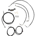 LA Choppers Complete Vinyl Braided Handlebar Cable/Brake Line Kit LA-8055KT3-16B