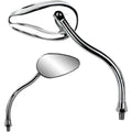 Parts Unlimited Mirror - Teardrop - Chrome | 17061