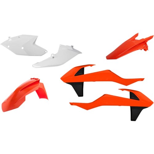 Acerbis Plastic Body Kit - Black/Orange/White - KTM - '18 | 2421075909