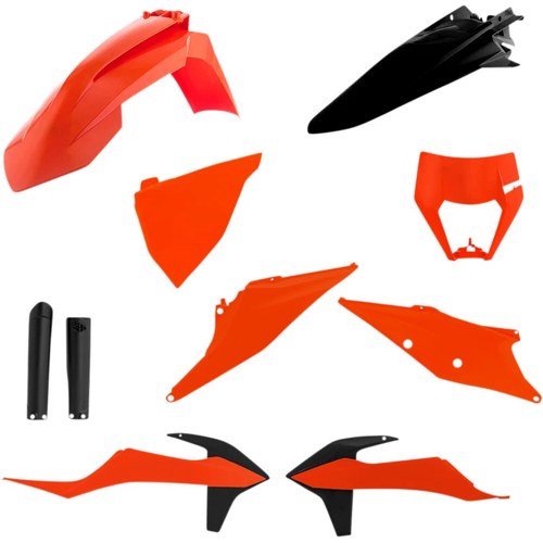 Acerbis Plastic Body Kit - OE '20 Orange/Black | 2791546812