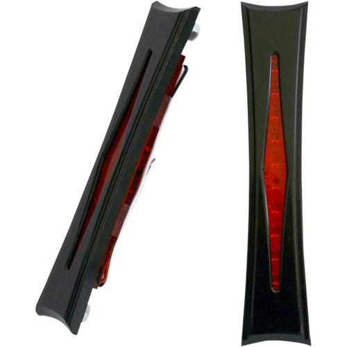 Accutronix Bag Lights - Diamond - Red Lens - Black | BL01-IB
