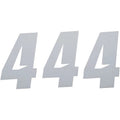 D'Cor Visuals Slash Number Plate - #4 - White - 4" | 45-28-4