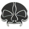 Drag Specialties Split Skull Gas Cap - Black - Vented | 78048BB2