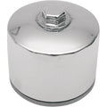 Drag Specialties Magnetic Ring Oil Filter, Chrome, w/Nut 2 1/4" 14-0004HPK-BX29
