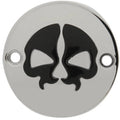Drag Specialties Points Cover - Split Skull - Chrome - M8 | 78102B2
