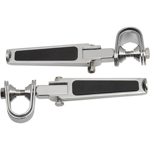 Drag Specialties U-Clamp Footpegs - Rubber Inlay | 17-6452BXLB1