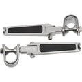 Drag Specialties U-Clamp Footpegs - Rubber Inlay | 17-6452BXLB1