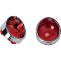 Drag Specialties Visor-Style Bezel/Lenses - Red | L22-6828R