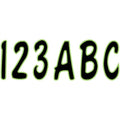 Hardline I.D. Sticker Kit - 200 Series - Black/Kiwi | BLKKI200