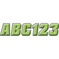 Hardline Sticker Kit - 2" - Kiwi/Black | KIBLK500