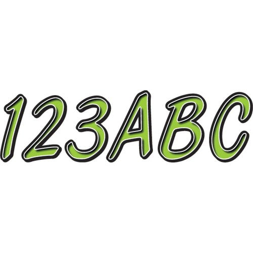 Hardline I.D. Sticker Kit - 400 Series - Kiwi/Black | KIBKG400