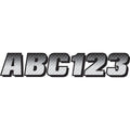Hardline I.D. Sticker Kit - 300 Series - Silver Gradation | SIBKG300