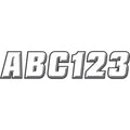 Hardline Sticker Kit - 2" - White/Black | WHBLK500